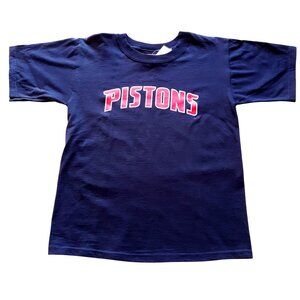 Pistons Cotton Large Women T Shirt Short Sleeve Basketball Detroit